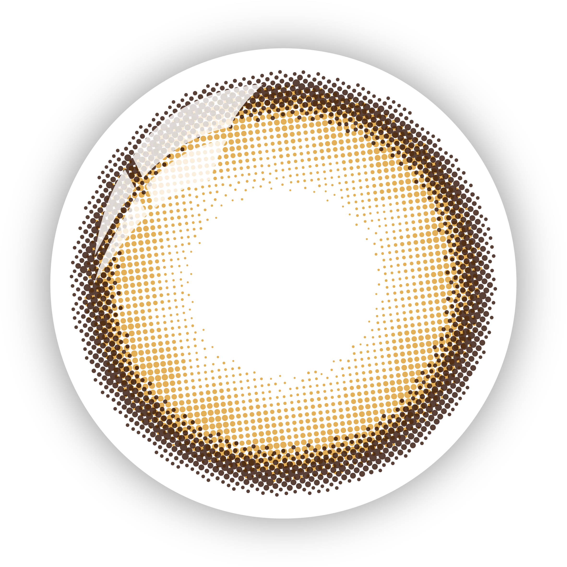 琦洛麗星眸甜語系列 - 淺棕色隱形眼鏡鏡片圖